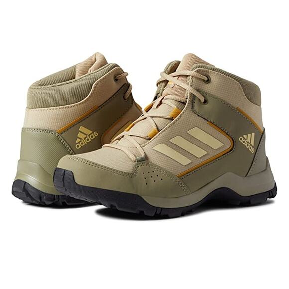 USED adidas unisex Big Kid Terrex Hyperhiker Hiking Shoes , Sandy Beige/Black 6 - Picture 1 of 5